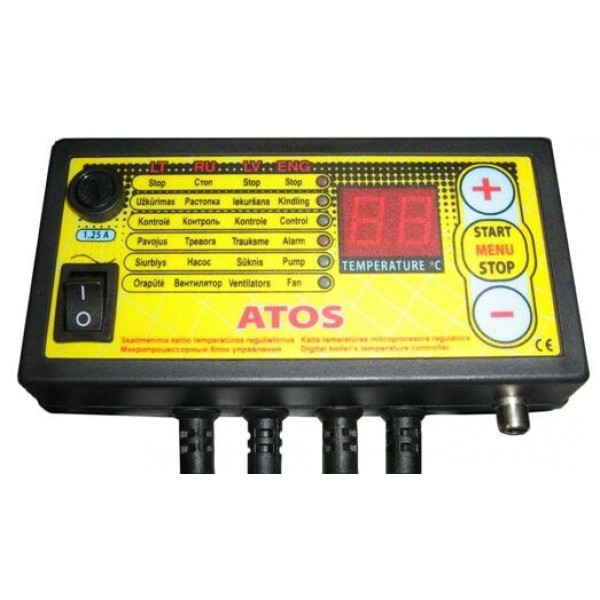 Автоматика ATOS для твердопаливного котла