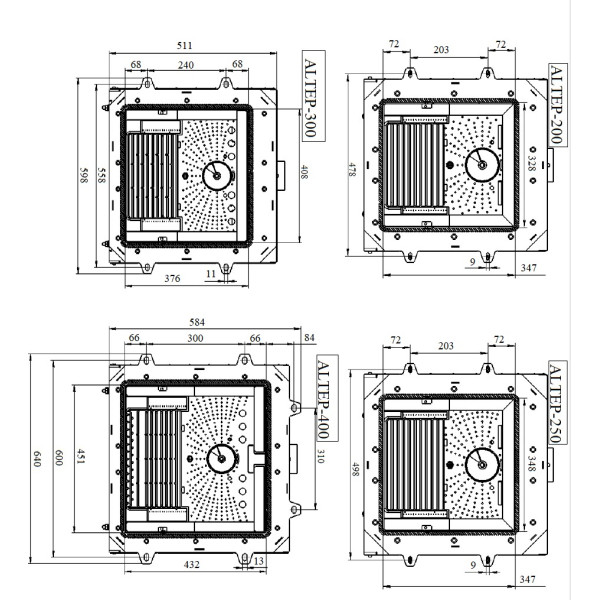 Факельний пелетний пальник ALTEP 250 кВт
