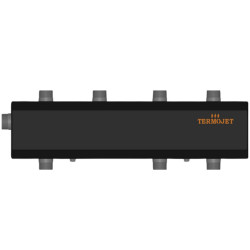 Колектор однобалковий Termojet К31ВН.125 (100) без теплоізоляції 2вгору + 1вниз