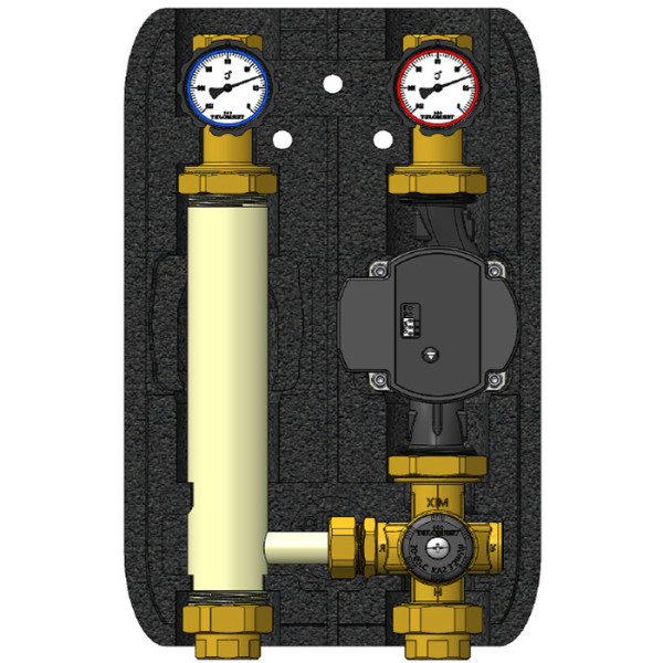 Насосні групи Termojet в EPP BLACK теплоізоляції НГ-46, НГ-46Л з термокраном без насоса 1″ВР