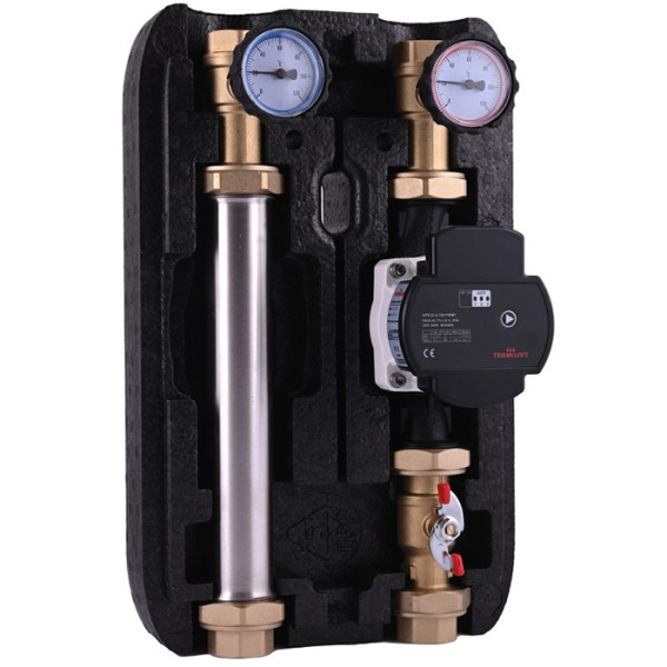 Насосні групи Termojet в EPP BLACK теплоізоляції НГ-47, НГ-47Л без змішувача без насоса 1″ВР