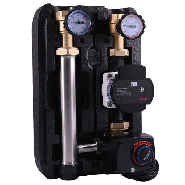 Насосні групи Termojet в EPP BLACK теплоізоляції НГ-48, НГ-48Л зі змішувачем без насоса 1″ВР