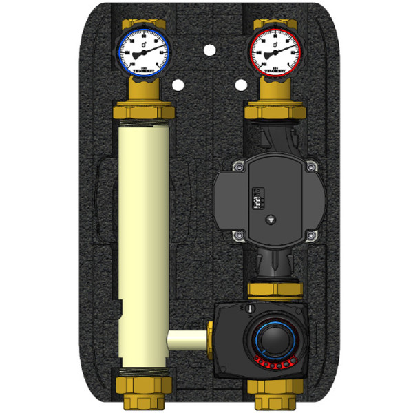 Насосні групи Termojet в EPP BLACK теплоізоляції НГ-48, НГ-48Л зі змішувачем без насоса 1″ВР