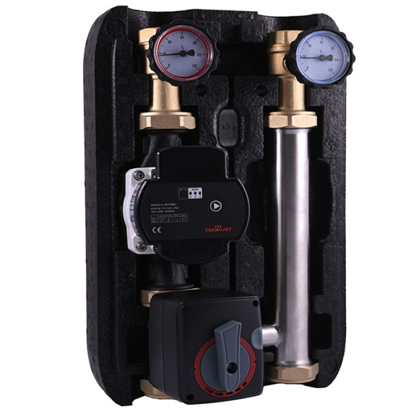 Насосні групи Termojet в EPP BLACK теплоізоляції НГ-48, НГ-48Л зі змішувачем без насоса 1″ВР