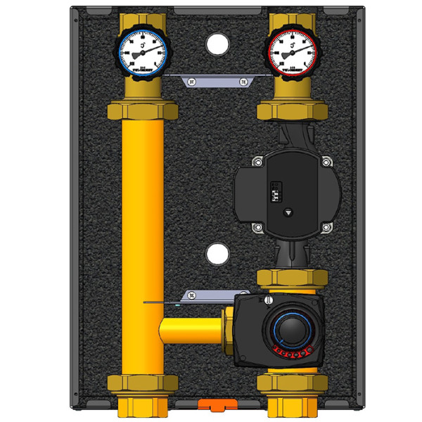 Насосні групи Termojet НГ-52.150, НГ-52.150Л зі змішувачем 1 1/4″ ВР в теплоізоляції без насоса