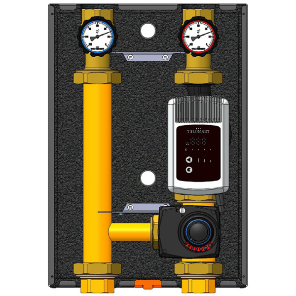 Насосні групи Termojet НГ-52.150, НГ-52.150Л зі змішувачем 1 1/4″ ВР в теплоізоляції без насоса
