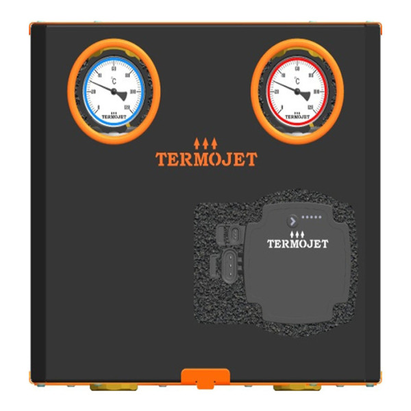 Насосні групи підключення бойлера Termojet НГ-67.150, НГ-67.200 без змішувача 1″ ВР в теплоізоляції без насоса