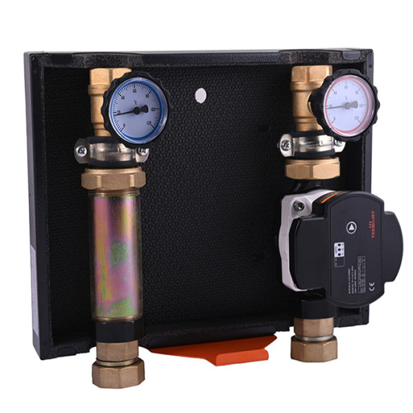 Насосні групи підключення бойлера Termojet НГ-67.150, НГ-67.200 без змішувача 1″ ВР в теплоізоляції без насоса