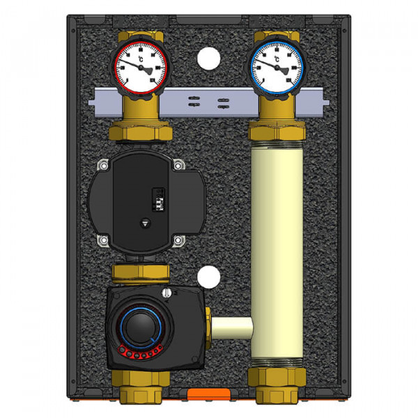 Насосні групи Termojet НГ-48, НГ-48Л зі змішувачем 1″ ВР в теплоізоляції без насоса