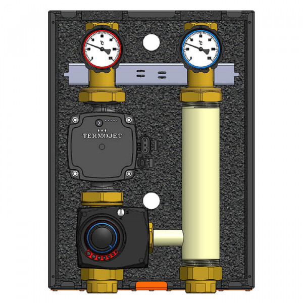 Насосні групи Termojet НГ-48, НГ-48Л зі змішувачем 1″ ВР в теплоізоляції без насоса