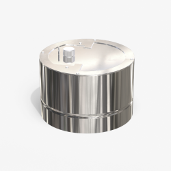 Регулятор тяги для дымохода из нержавеющей стали одностенный