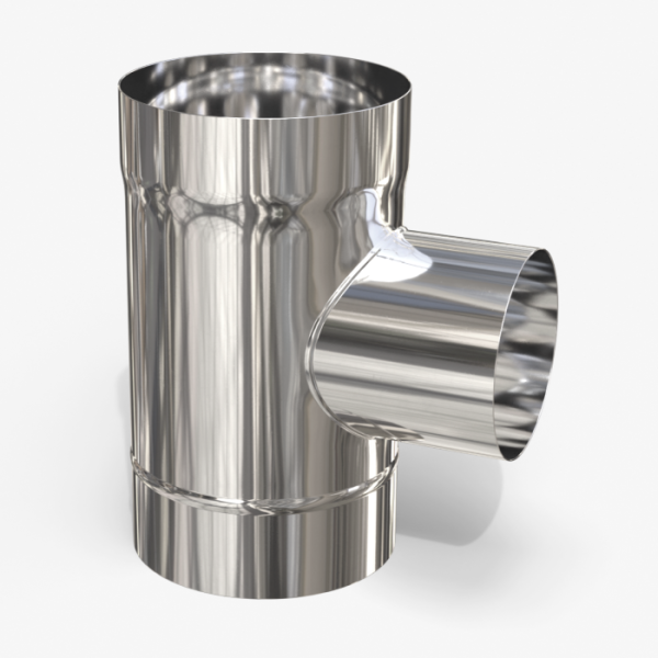 Ревізія для димоходу одностінна із нержавіючої сталі AISI 304 (Тов. м. 0,8 мм)