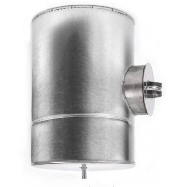 Ревізія для димоходу двостінна нерж/оц марка сталі AISI 304 (Тов. м. 1мм)